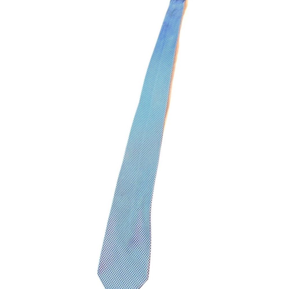 Tommy Hilfiger Men's Micro Geo Tie Navy/Blue 100% Silk